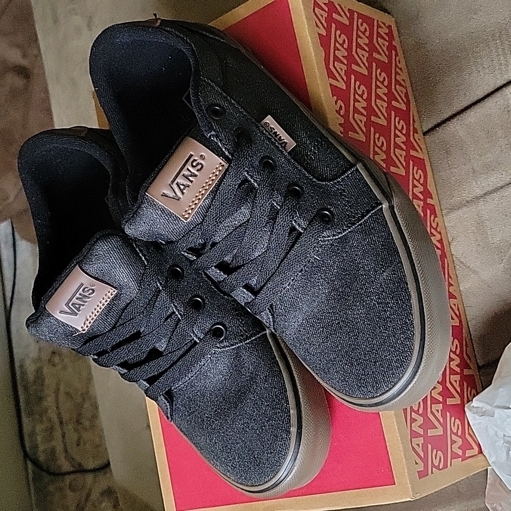 Waxed Denim Bishop Vans